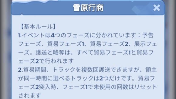 イベントは全部で4フェーズに分かれている